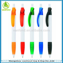 Top sales cheap promotional items unique design clip plastic pen for school and office